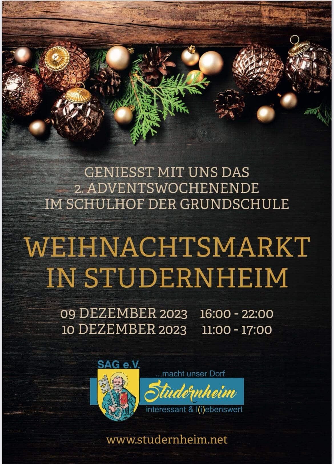 Erste Seite des Fyler zum Weihnachtsmarkt 2023